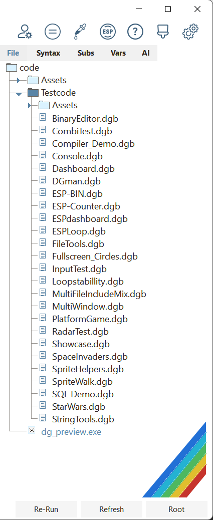 DGbasic project workspace