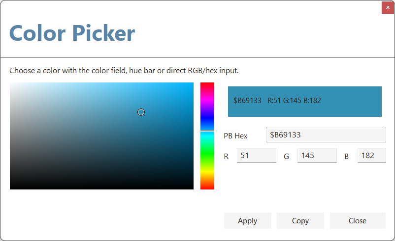 DGbasic color picker