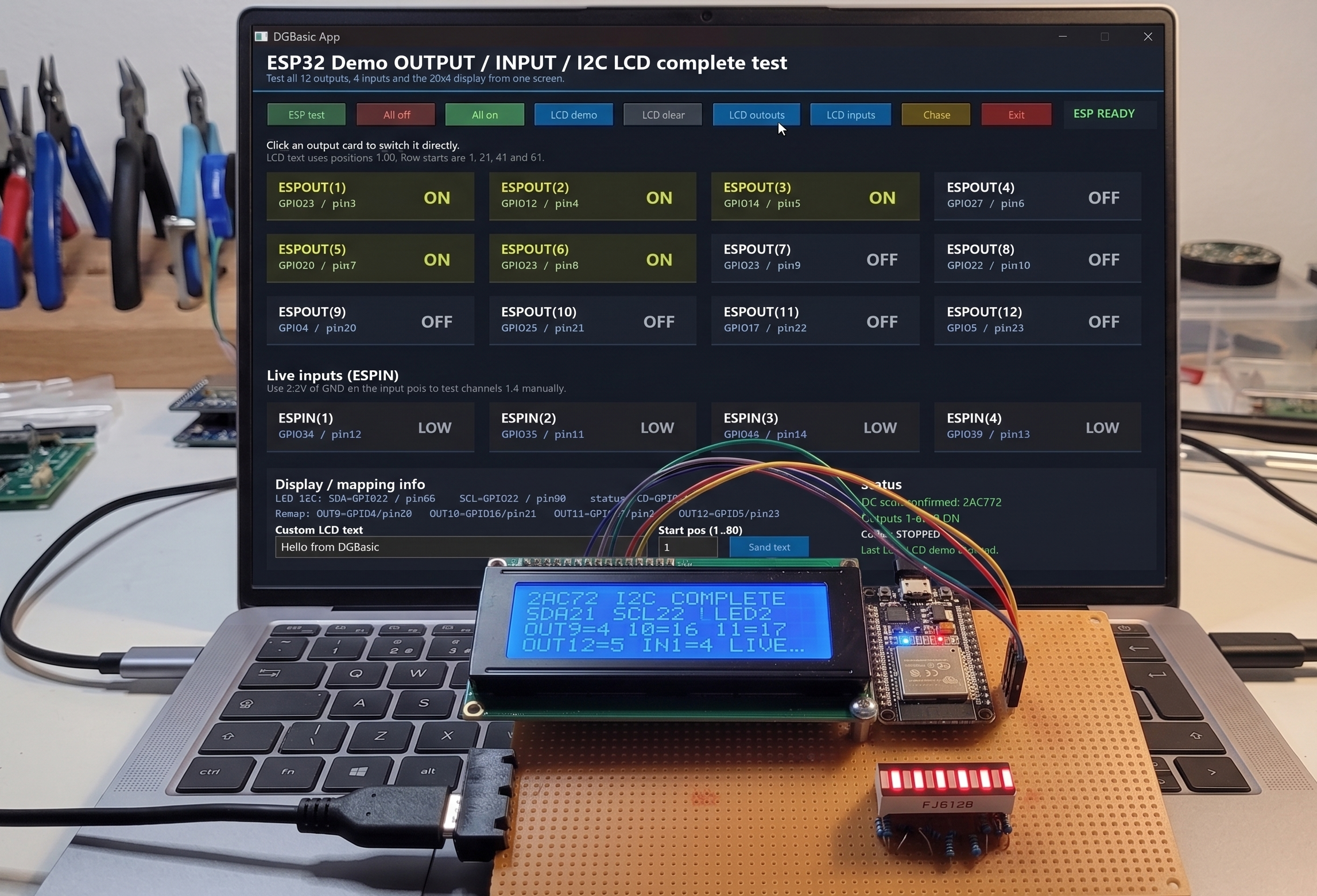 DGbasic ESP Dashboard Home Automation Example
